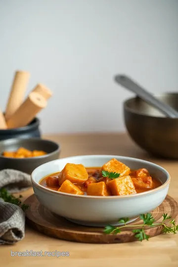 Delicious Yam Offals Stew presentation