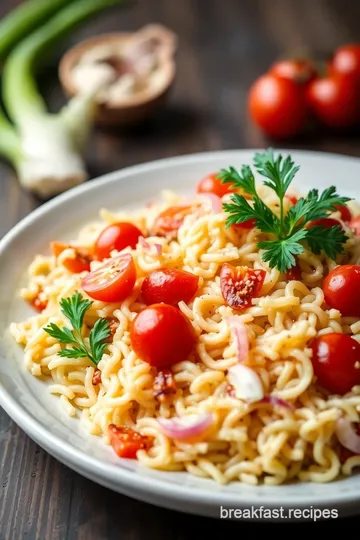 Delightful Fregola Sarda with Endives presentation