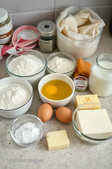 Delightful Rose Pancakes ingredients