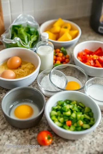 Delightful Skinny Omelette ingredients