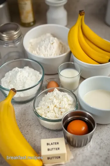 Banana Pancakes with Maple Butter ingredients