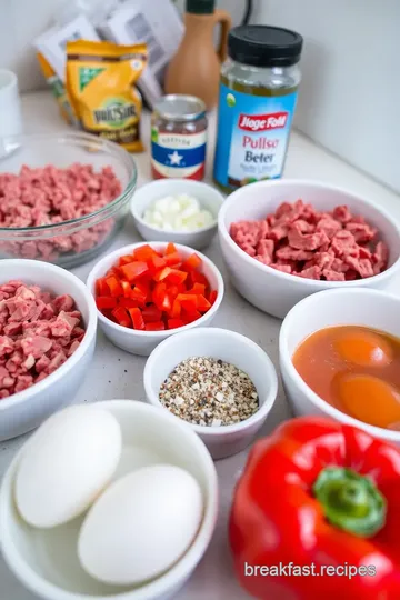 Canned Corned Beef Breakfast Hash ingredients