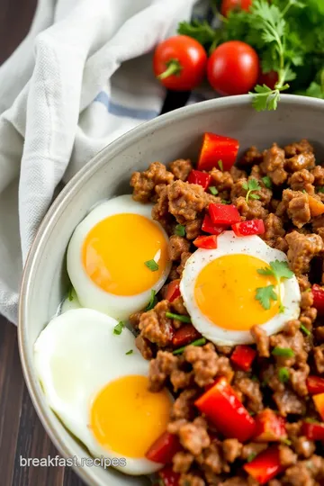 Canned Corned Beef Breakfast Hash presentation