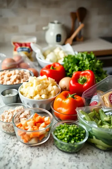 Savory Chicken Breakfast Hash ingredients