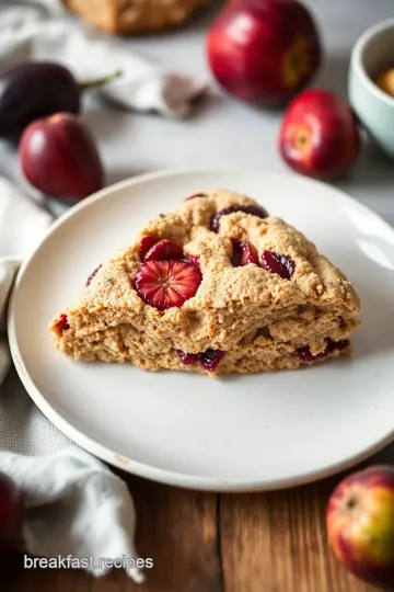 Figgy Buckwheat Scones presentation