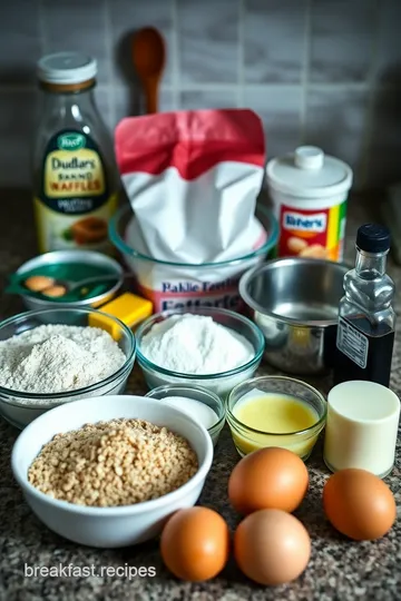 Fluffy Cinnamon Waffles ingredients