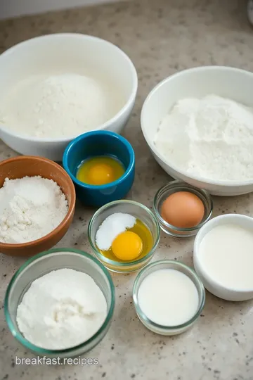 Fluffy Pancakes ingredients