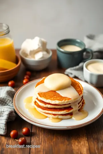 Fluffy Pancakes with Vanilla Pudding Layers ingredients