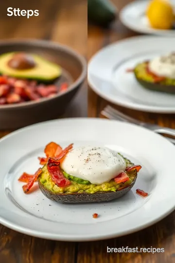 Crispy Bacon Avocado Stack steps