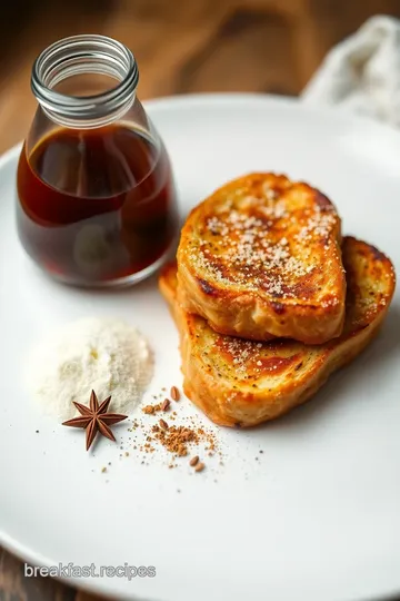 Fried Bread French Toast with Spices ingredients