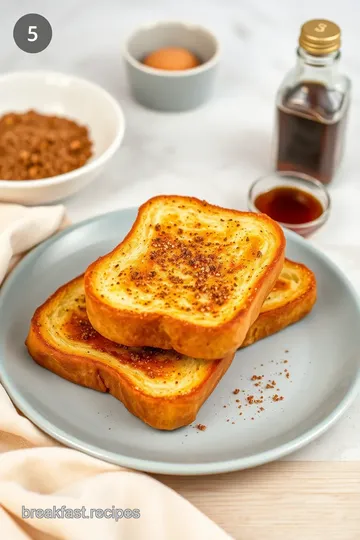 Fried Bread French Toast with Spices steps