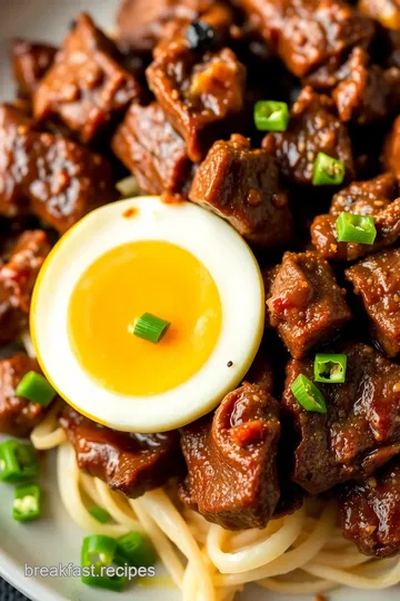 Tapsilog: Delicious Filipino Breakfast Delight presentation