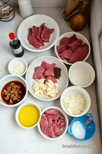 Tapsilog: Filipino Garlic Rice & Beef Tapa ingredients