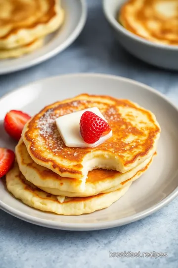 Syrniki (Russian Cheese Pancakes) presentation