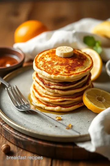 Easy Homemade Pancakes Recipe presentation