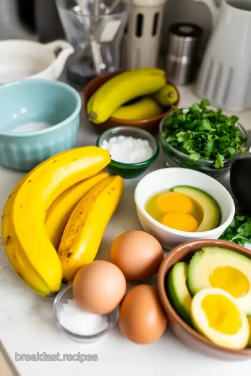 Plantain Breakfast Bowl ingredients