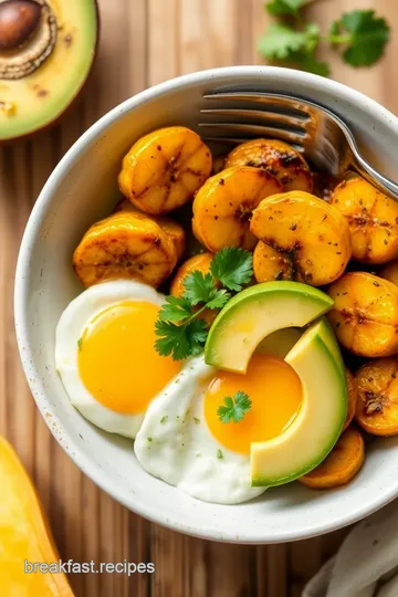 Plantain Breakfast Bowl presentation