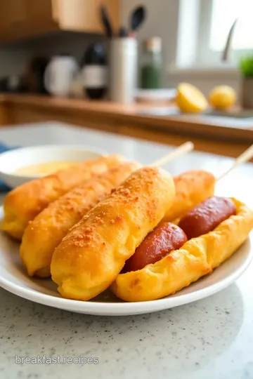 Breakfast Corn Dogs steps