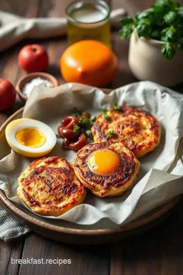 Savory Onion and Smokie Egg Fritters ingredients