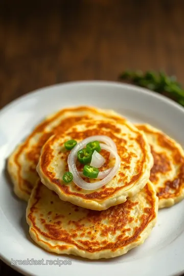 Fry Starch Pancakes with Pepper & Onion steps