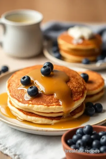 Fluffy Buttermilk Pancakes with Blueberries steps