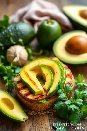 Grilled Avocado Veggie Delight Sandwich ingredients