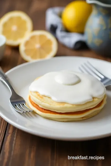 Light and Zesty Lemon Ricotta Pancakes presentation