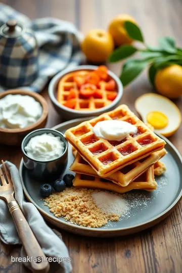 Classic Waffle Recipe ingredients