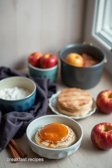 Fluffy Pancakes with Cinnamon Apples ingredients