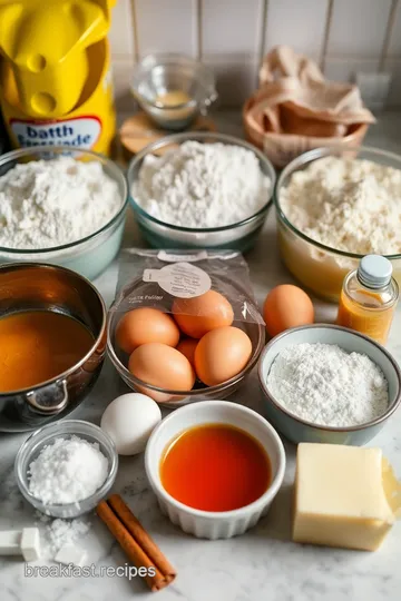 Mini Pancakes with Honey and Cinnamon ingredients