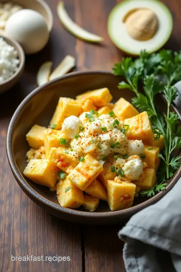 Spicy Egg Salad with Jicama & Croissant ingredients