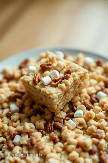 Nutty Rice Krispies Treats presentation