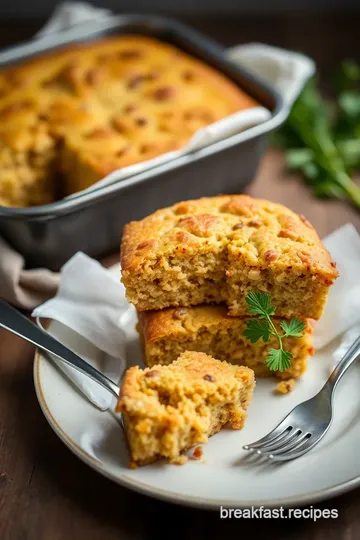 Oven-Baked Quinoa Cornbread Delight presentation