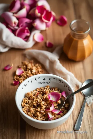 Oven-Baked Rose Petal Granola Delight steps