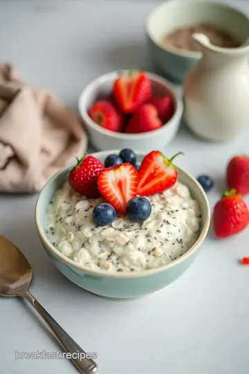 Overnight Oats with Chia Seeds and Fruit steps