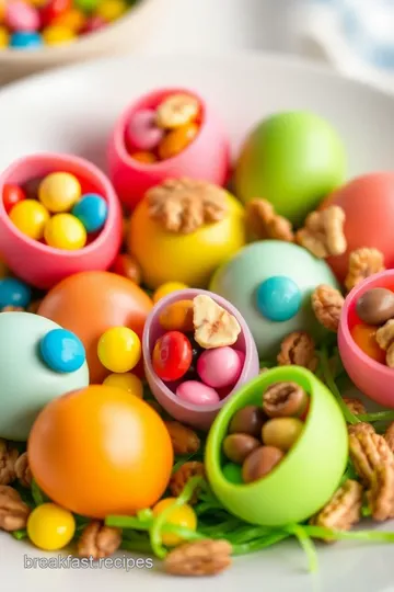 Pre-Filled Easter Eggs with Sweet Treats presentation