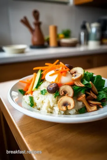 Korean Breakfast Bowl (Bibimbap) steps