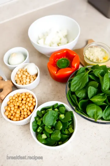 Healthy Breakfast Curry ingredients