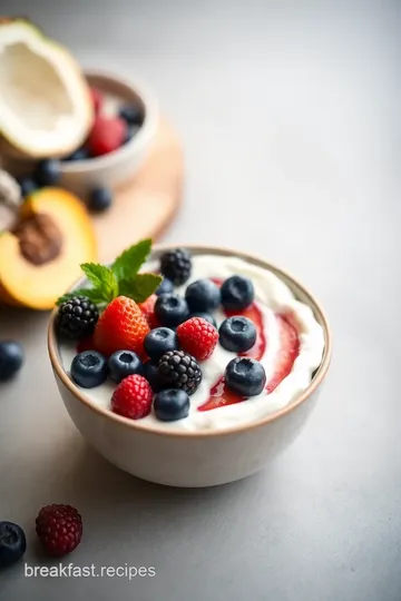 Quick Berry Coconut Yogurt Bowl Delight steps