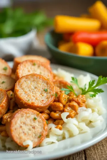 Homemade Breakfast Chicken Sausage presentation