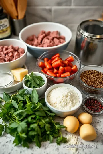 Venison Breakfast Sausage Recipe ingredients