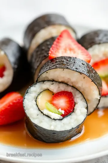 Breakfast Sushi Recipe presentation