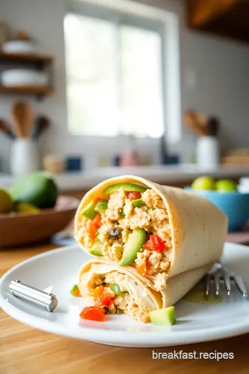 Chicken Breakfast Burrito steps