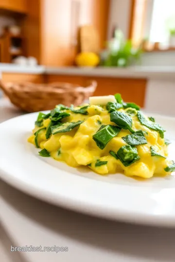 Delicious Scrambled Eggs with Spinach steps