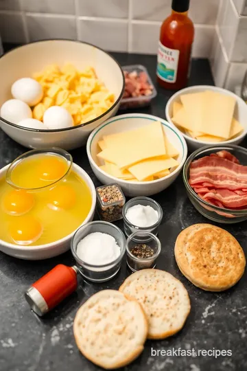 Kirkland Style Breakfast Sandwich ingredients