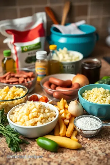 Cajun Breakfast ingredients