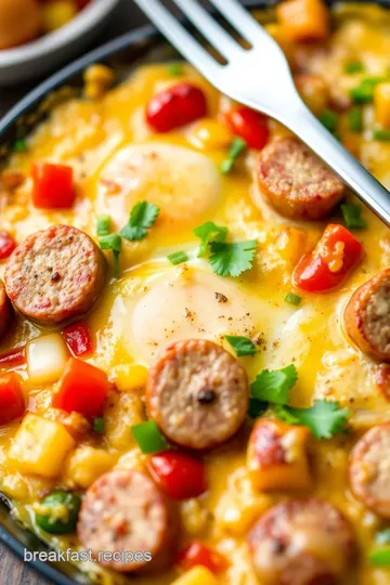 Johnsonville Breakfast Sausage and Egg Skillet presentation