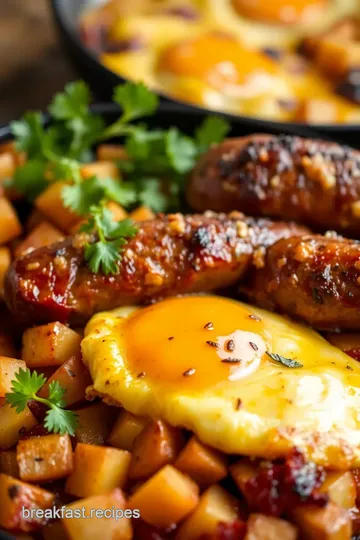 BBQ Breakfast Skillet Recipe presentation