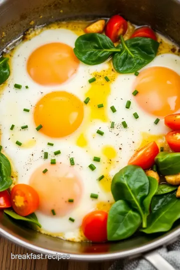 Easy Skillet Eggs with Fresh Veggies presentation