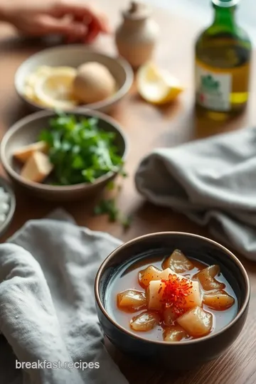 Slow-Cooked Spider Crab Broth Delight ingredients